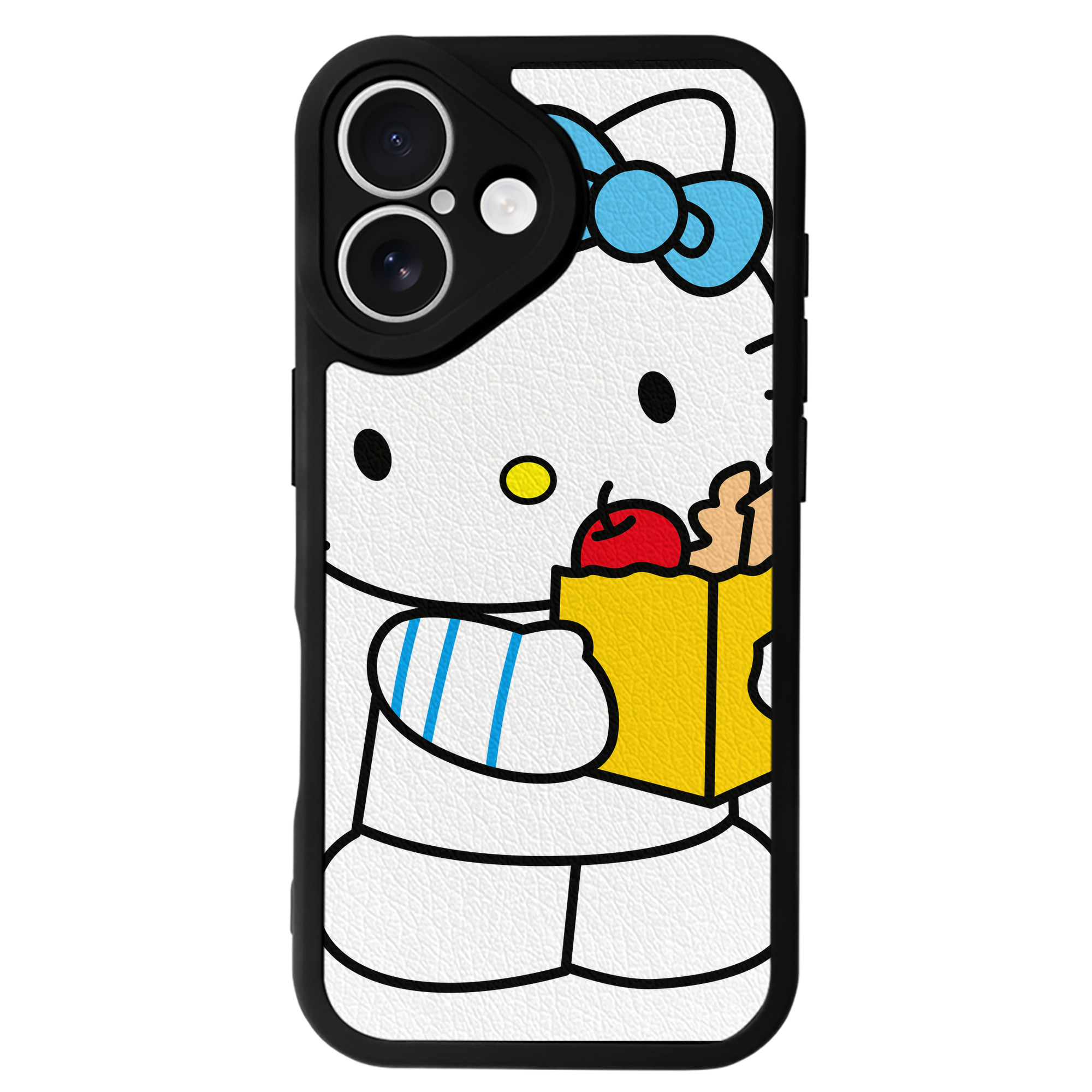 （画像用） Hello Kitty ハローキティ 【iPhone 16シリーズ対応】シリコンスマホケース（レザー調） 材質：シリコン